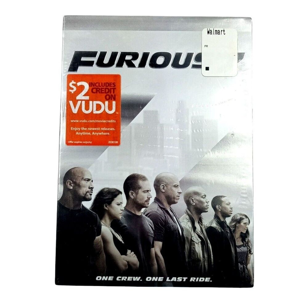 Furious 7 DVD 2015 Movie Vin Diesel Action